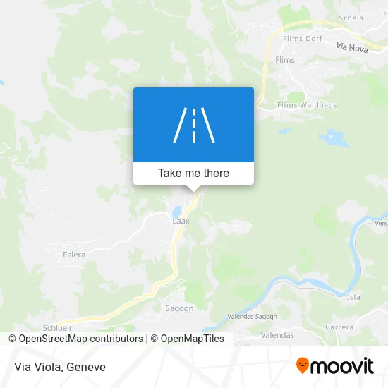 Via Viola map