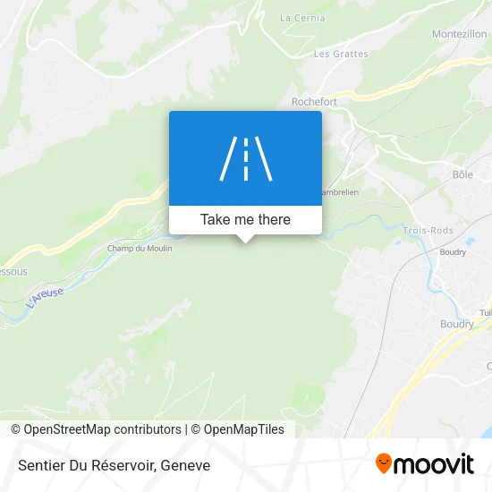 Sentier Du Réservoir map