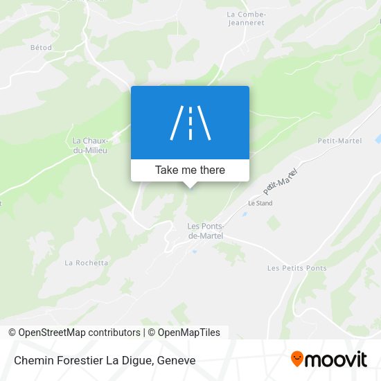 Chemin Forestier La Digue map