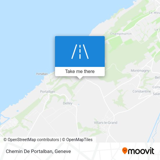 Chemin De Portalban map