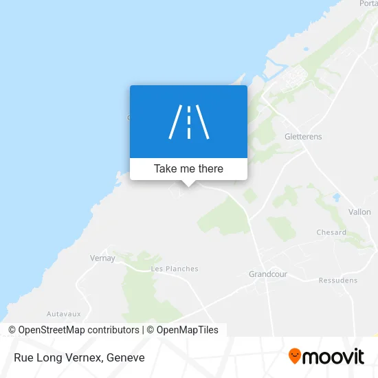 Rue Long Vernex map