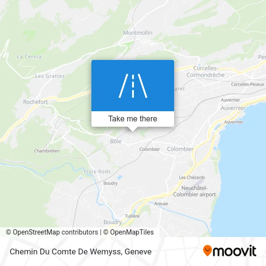 Chemin Du Comte De Wemyss map