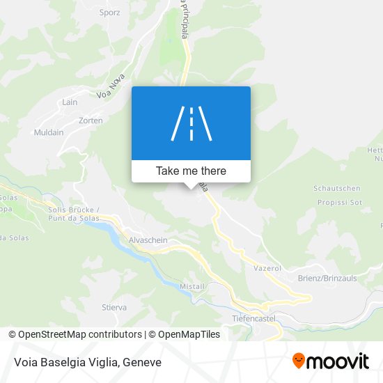 Voia Baselgia Viglia map