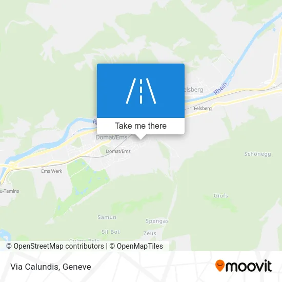 Via Calundis map