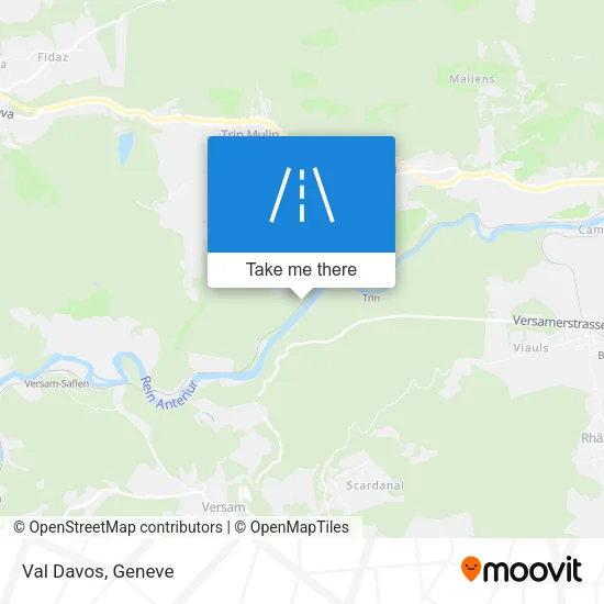 Val Davos map
