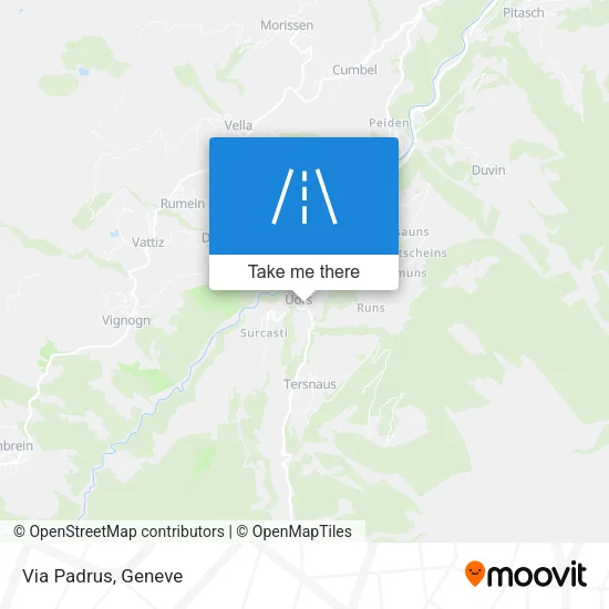 Via Padrus map