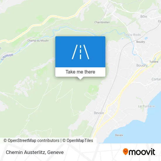 Chemin Austerlitz map