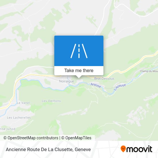 Ancienne Route De La Clusette map