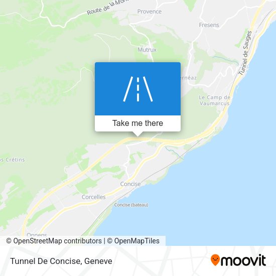 Tunnel De Concise map