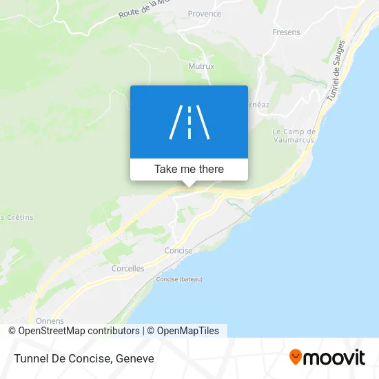 Tunnel De Concise map