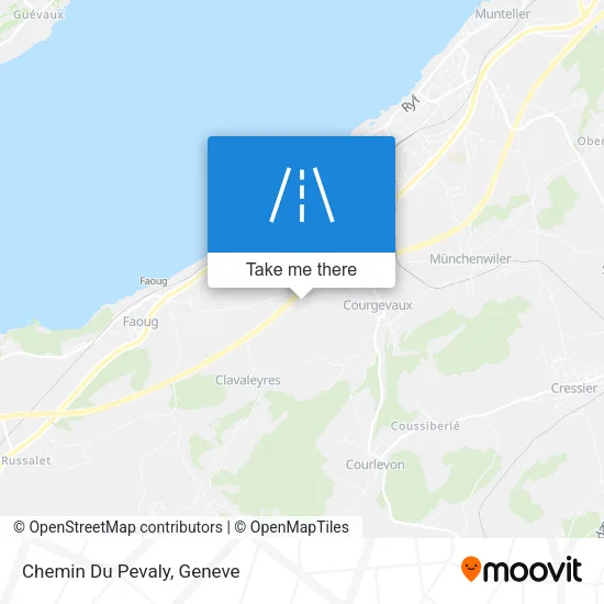 Chemin Du Pevaly map