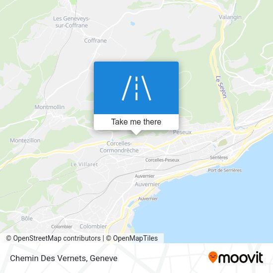 Chemin Des Vernets map