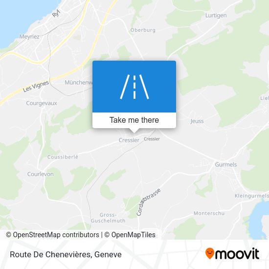Route De Chenevières map