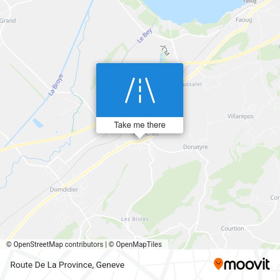 Route De La Province map