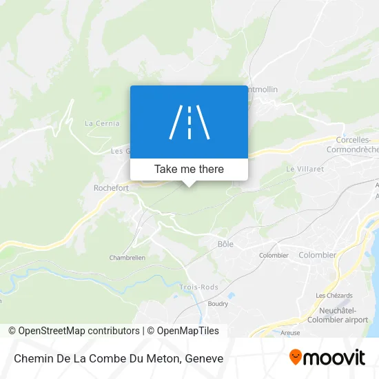 Chemin De La Combe Du Meton map