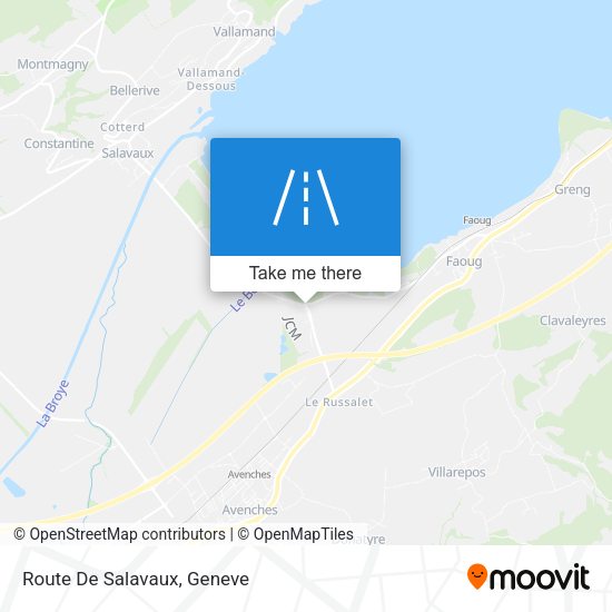 Route De Salavaux map