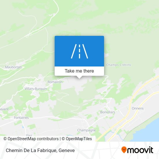 Chemin De La Fabrique map