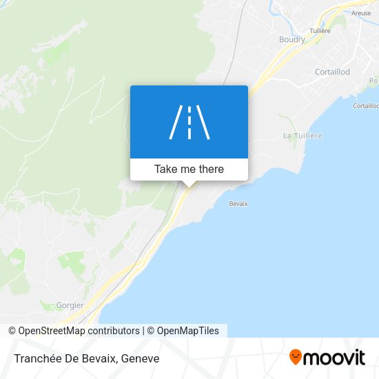 Tranchée De Bevaix map