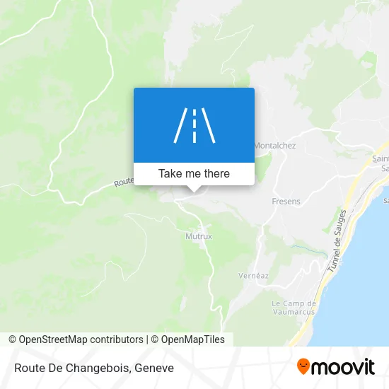 Route De Changebois map