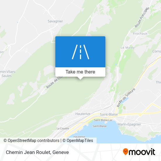 Chemin Jean Roulet map