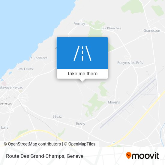 Route Des Grand-Champs map