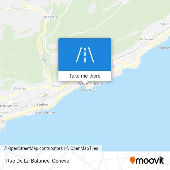 Rue De La Balance map