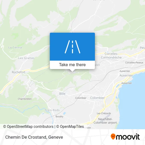 Chemin De Crostand map