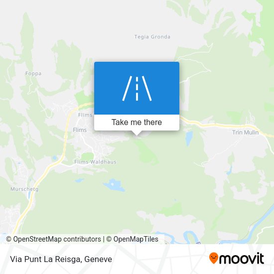 Via Punt La Reisga map