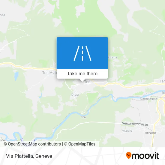 Via Plattella map