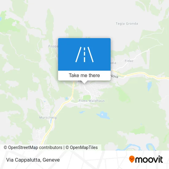 Via Cappalutta map
