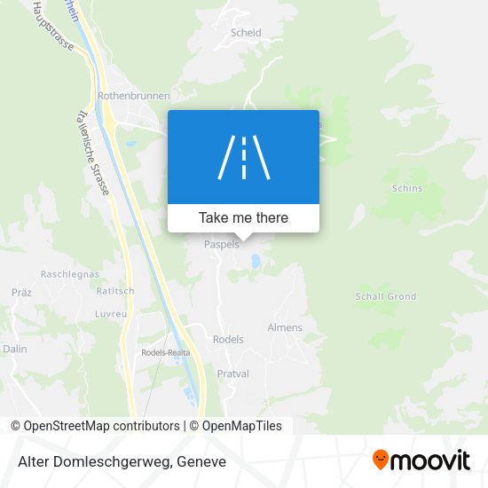 Alter Domleschgerweg map
