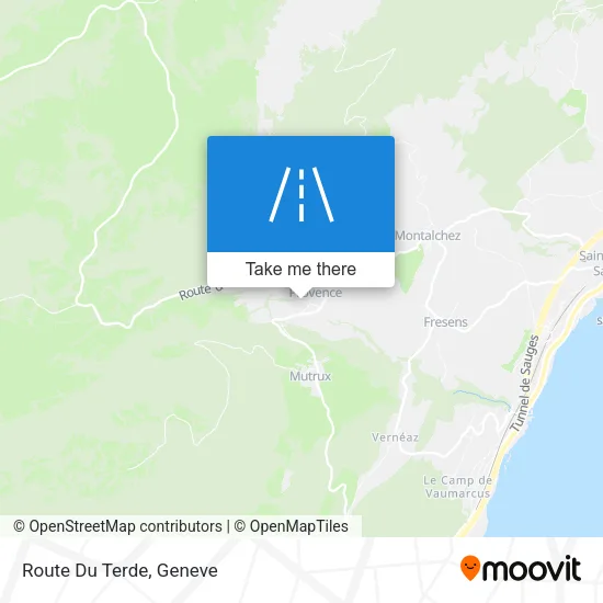 Route Du Terde map