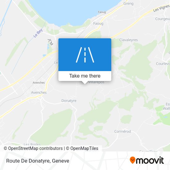 Route De Donatyre map