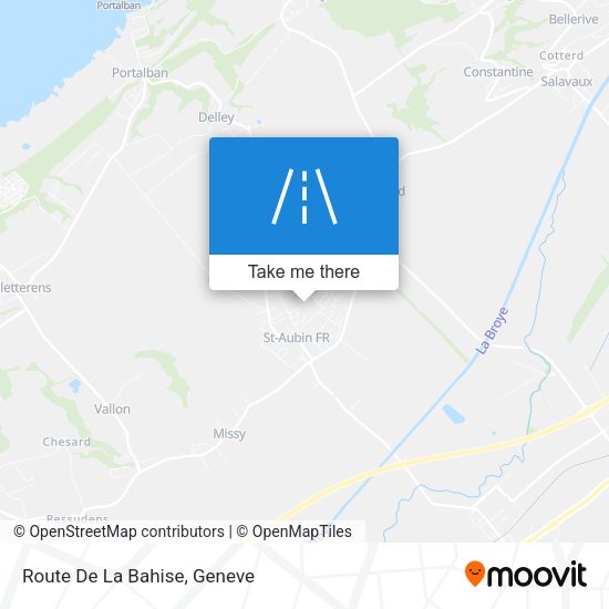 Route De La Bahise map