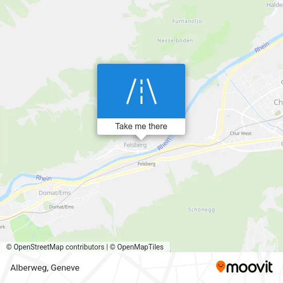 Alberweg map