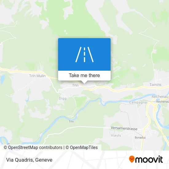 Via Quadris map