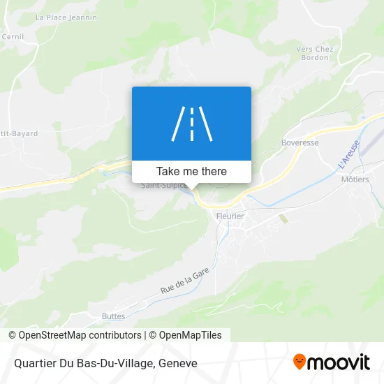 Quartier Du Bas-Du-Village map