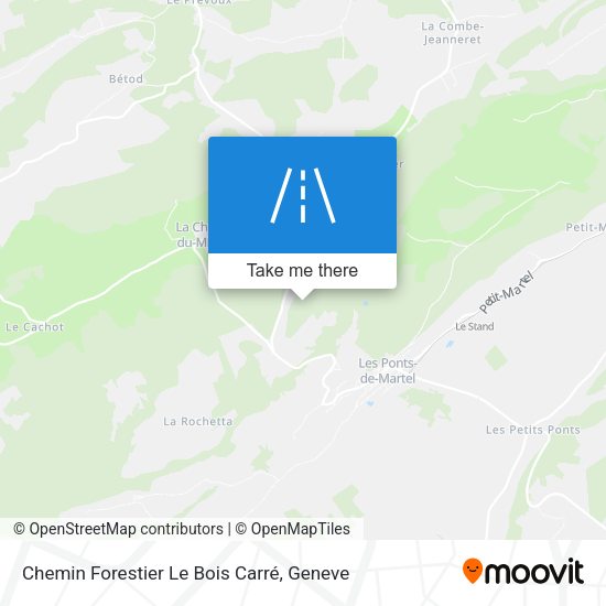 Chemin Forestier Le Bois Carré map