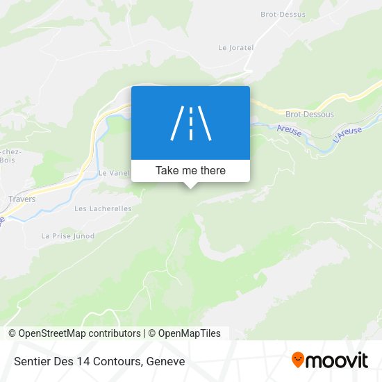Sentier Des 14 Contours map