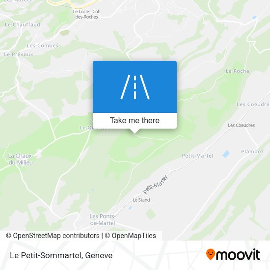 Le Petit-Sommartel map