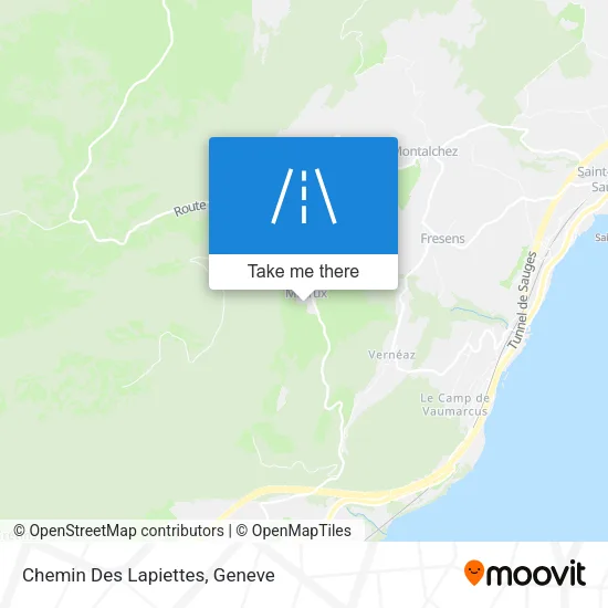 Chemin Des Lapiettes map