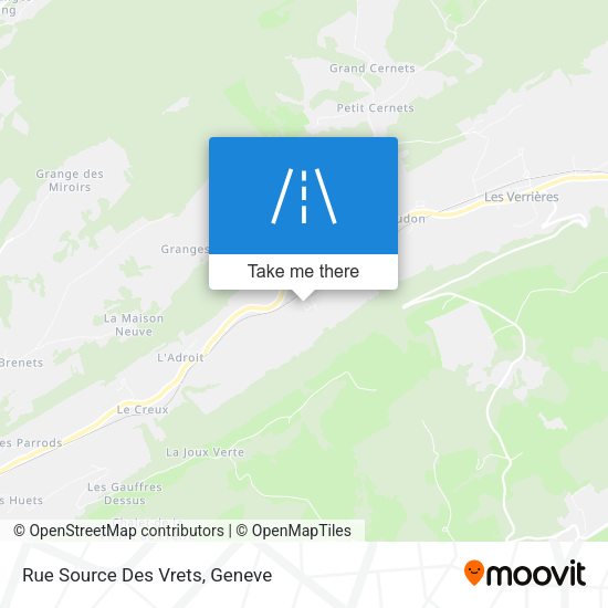 Rue Source Des Vrets map