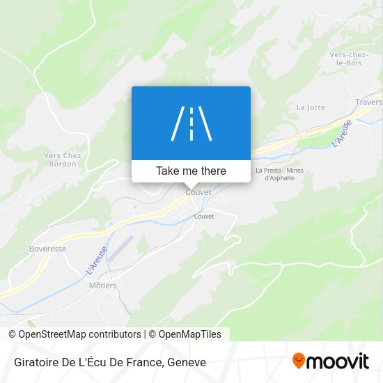 Giratoire De L'Écu De France map