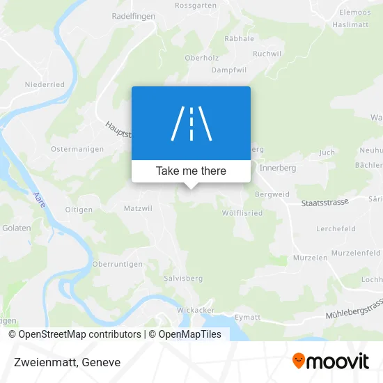 Zweienmatt map