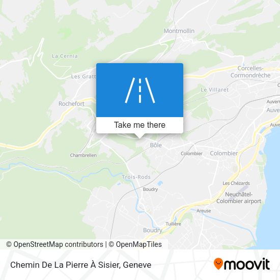 Chemin De La Pierre À Sisier map