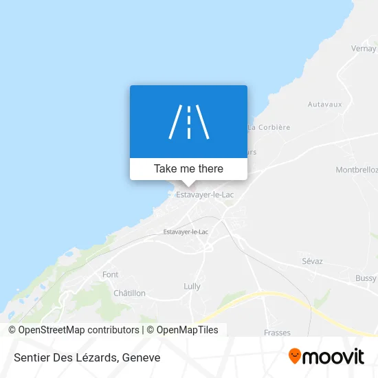 Sentier Des Lézards map