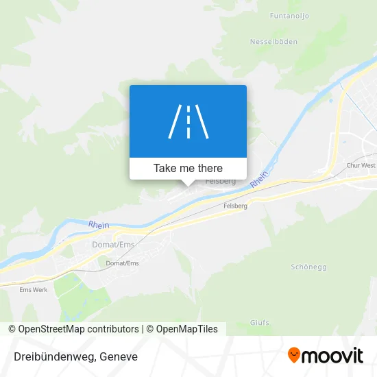 Dreibündenweg map