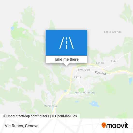 Via Runcs map