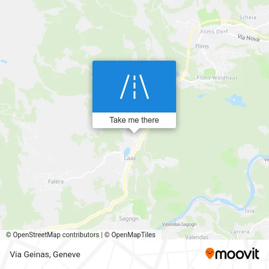Via Geinas map