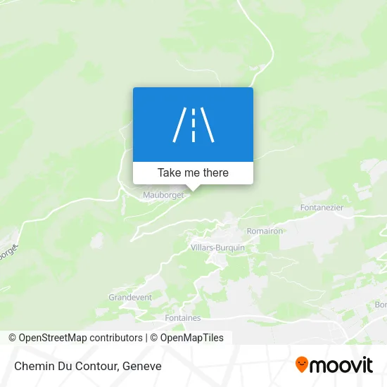 Chemin Du Contour map